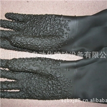 供应干式湿式喷砂机专用加厚颗粒手套价格多少钱一双