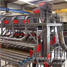 专业生产不锈钢板材双面同时清理全自动喷砂机|高效均匀不变形