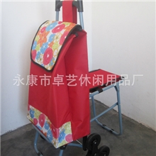 厂家直销批发折叠购物车爬楼带凳
