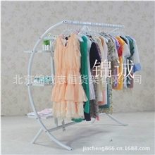 精品服装落地架高档月牙儿架子服装中岛架含板特价热卖服装架