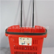 厂家供应双拉杆购物篮、单拉杆购物篮等