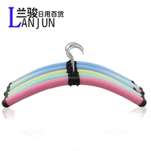 厂家直销泡沫防滑衣架夜市服装店专用防滑裤架儿童魔术衣架批发