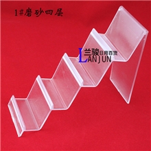 1号四层新款塑料挡板磨砂钱包架展示架化妆品数码产品架手机展架