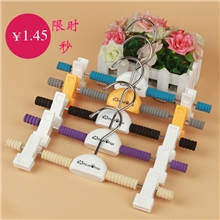 厂家直销彩色儿童胶棉防滑服装衣架卡通童装海绵晾衣架裤架裤夹