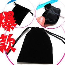 批发供应9*12黑绒布包装袋绒布袋植绒袋首饰袋饰品袋