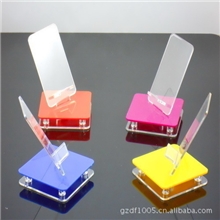 厂价批发手机座SJ004亚克力多色通用手机展示架可丝印