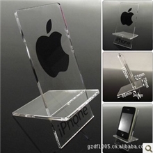 SJ015现货热销可拆装单座手机托架苹果展示架IPHONE透明手机架