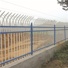 学校用双弯弧铁艺护栏