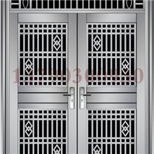 大量生产不锈钢防盗门，价格优惠。服务周到