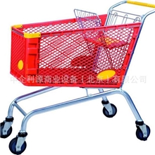 北京厂家供应塑料手推超市购物车