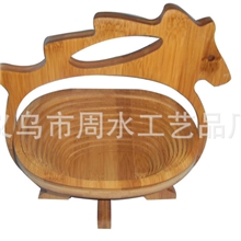 1+1厂家直销水果篮竹制水果篮折叠水果篮筷子艺术筷竹筒