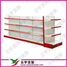 【货架】三面组装货架高品质金属商超货架四层超市货架