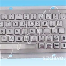 304不锈钢触摸板工业键盘金属pc一体键盘IP65防水嵌入式安装