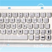 嵌入式304不锈钢pc金属轨迹球键盘67键机械轨迹球键盘IP65防水