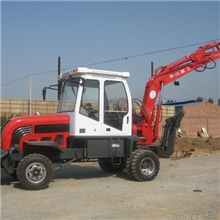 华山重工专业生产定做HS-120L半回转轮式挖掘机