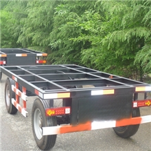 高密建华机械供应优质2吨平板拖车质量保障价格实惠平板挂车