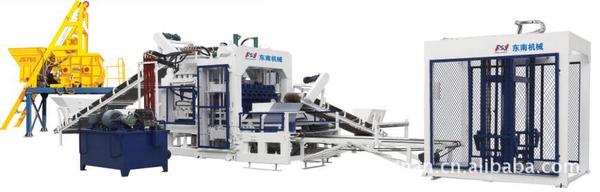 水泥砌块成型机简易流水线QT8-15