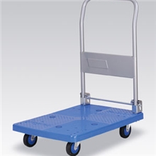 昆山直销手拉平板车，胶板手推车