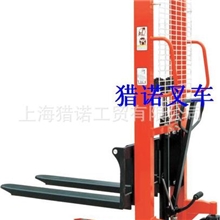 供应苏州手动液压堆高车|可定置非标|锻打货叉|上海升高车