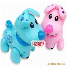 2018走路汪汪叫，发光卡通万向狗，电动音乐QQ狗淘宝热销350