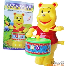 2088上链发条玩具不用电池打鼓小熊敲鼓维尼淘宝热销83