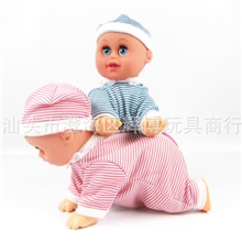 大号婴儿电动爬娃会叫会走娃娃唱歌/叫爸爸可爱玩具666-1