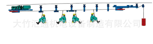固定抱索器架空乘人装置(猴车)猴子车