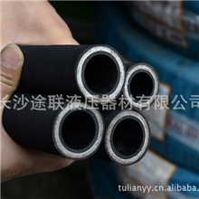 低价现货供应钢丝编织液压胶管国标美标刻字6-51一层到四层