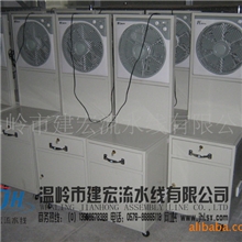 订做流水线生产线输送线组装线移动式带风扇工作台请找建宏流水线