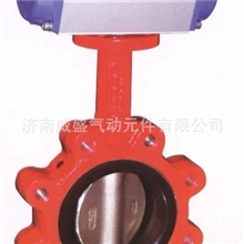 供应成套气动对夹蝶阀，气动硬密封蝶阀