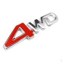 4WD四驱越野改装车标立体四驱车标4WD标后尾箱标志汽车车