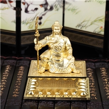 合金底座关公神像汽车香水座汽车用品内饰品摆件混批一件代发