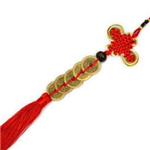 中国结五帝钱铜汽车挂件义乌汽车内饰用品挂饰饰品地摊货热卖