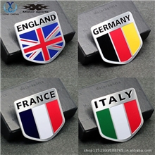德国英国意大利法国国旗改装汽车标牌铭牌车标车贴批发车身贴