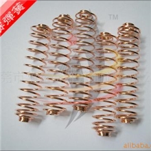 供应电器弹簧，镀青铜，环保安全，弹力好，大量批发
