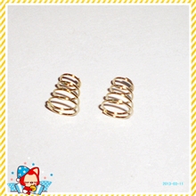 厂家批发镀铜压缩弹簧锥形电池弹簧.塔形弹簧.
