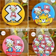E086批发韩国小镜子Hellokitty随身镜马口铁镜子化妆镜