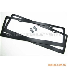 汽车改装牌照架纯黑JP无限改装车牌架通用锌合金牌照框(厚）