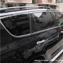 【汽车用品】一汽丰田RAV4汽车专用不锈钢车窗装饰条带中柱18件