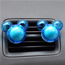 米奇香水出风口米奇粒粒香固体汽车香水车载香膏香水夹对装