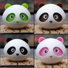 新款熊猫车用香水熊猫芳香香膏车用香薰汽车内饰公仔