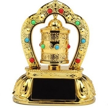 厂家直销合金全钻转经轮太阳能转经轮太阳能两用转经轮