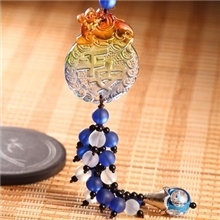 热销推荐汽车挂件琉璃牌珠保平安挂件汽车挂饰车内挂件