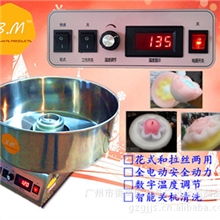供应3803控温商用花式和拉丝两用CE欧盟认证电动棉花糖机