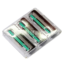 厂家直销内销外贸均可2层刀不锈钢男士手动剃须刀头套装可混批