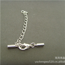 (SK-T-012)项链扣,皮绳扣,铜扣,牛皮绳项链扣,(2.0MM吊钟龙虾扣)