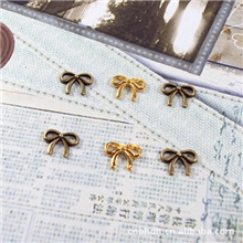 diy饰品配件批发10*8MM合金蝴蝶结仿金100个(新到青铜色)0755