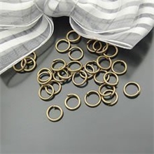 DIY饰品配件单圈O形圈c圈（铁镀青铜色）50g（0252）