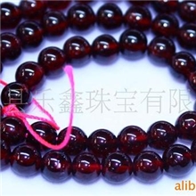 批发AA级天然石榴石圆珠半成品6MM小额批发