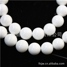 乐鑫珠宝批发天然白砗磲圆珠半成品4-16MMDIY水晶散珠子